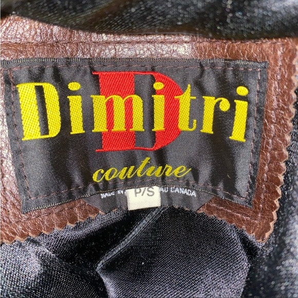 [SOLD] Brown Dimitri Belted Leather Jacket - Picture 6 of 6